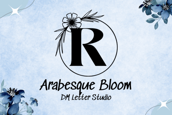 Arabesque Bloom Monogram: A Font for Elegant Web Design