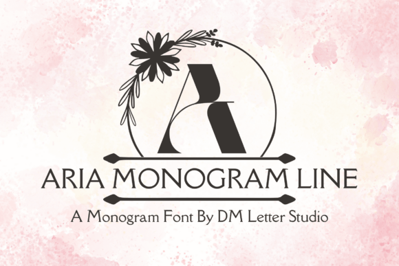 Aria Monogram Line: The Perfect Decorative Font for Your Brand