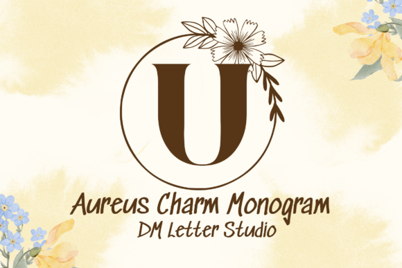Aureus Charm Monogram: A Premium Serif Font for Elegant Publishing