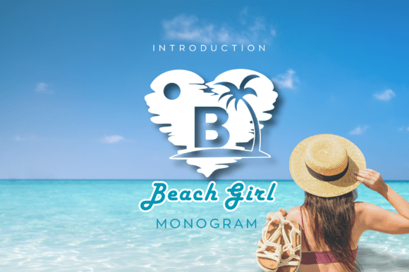 Beach Girl Monogram: A Versatile Decorative Font for Creative Campaigns