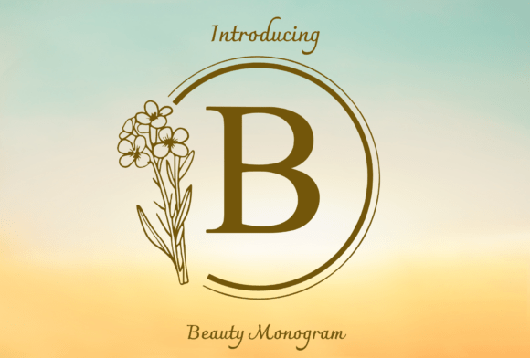 Beauty Monogram: A Refined Font for Elegant Branding