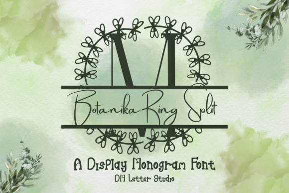 Botanika Ring Split Monogram: A Font for Elegant Editorial Design