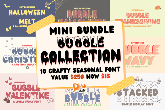 Bubble Collection: A Playful Display Font for Creative Projects