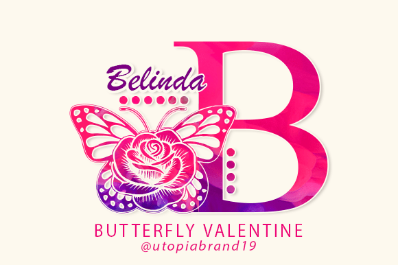 Butterfly Valentine Monogram: A Decorative Font for Polished Branding