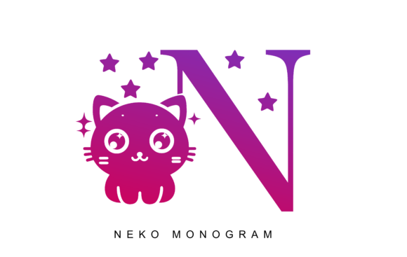 Discover the Charm of Neko Monogram Font
