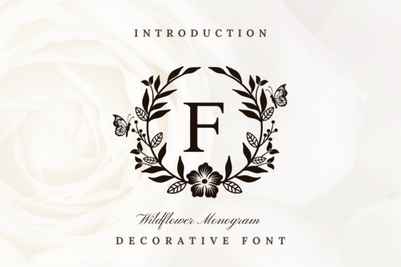 Elegant Wildflower Monogram for Handmade Creations