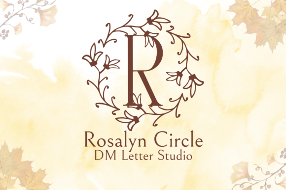 Elevate Your Brand with Rosalyn Circle Monogram Font