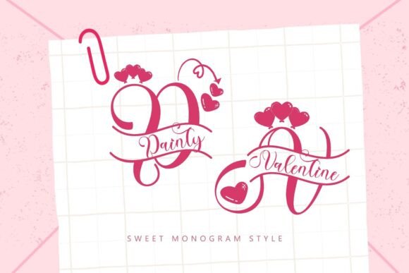 Elevate Your Campaigns with Dainty Valentine Monogram Font