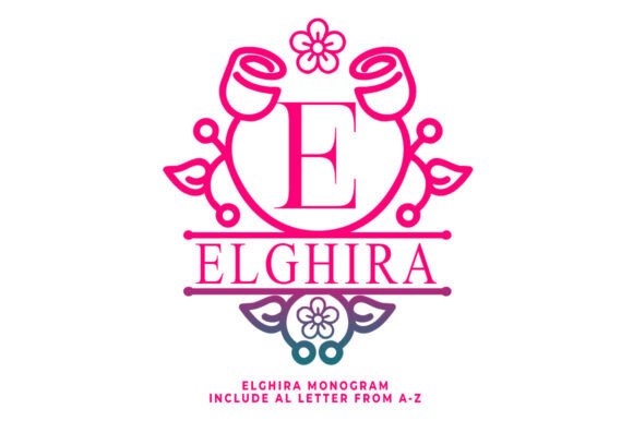 Elghira Monogram: A Refined Typeface for Elegant Campaigns