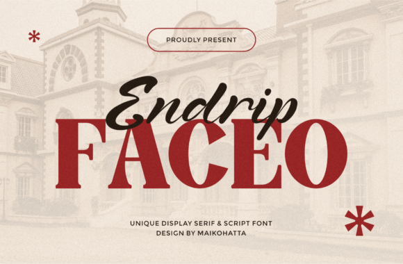Endrip Faceo Duo: A Stylish Font for Editorial Design