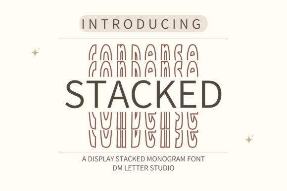 Enhance Your Brand with Condense Stacked Monogram Font