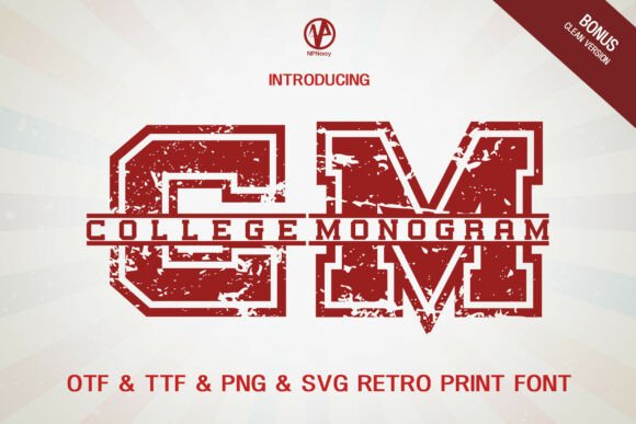 Enhance Your Web Design with College Monogram Font