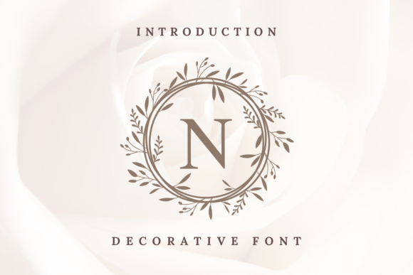 Flora Circle Monogram: A Decorative Font for Elegant Branding