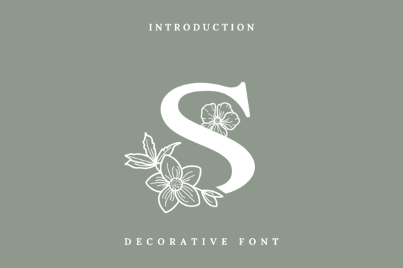 Flora Monogram: A Refined Decorative Font for Editorial Design