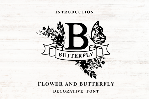 Flower and Butterfly: The Perfect Decorative Font for Elegant Campaigns