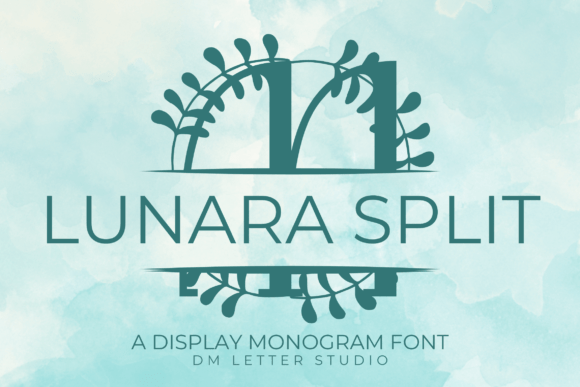 Lunara Split Monogram: A Charming Font for Makers
