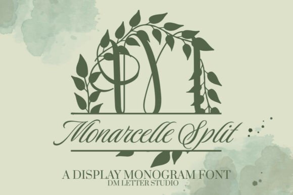 Monarcelle Split Monogram: A Font for Luxurious Personalization