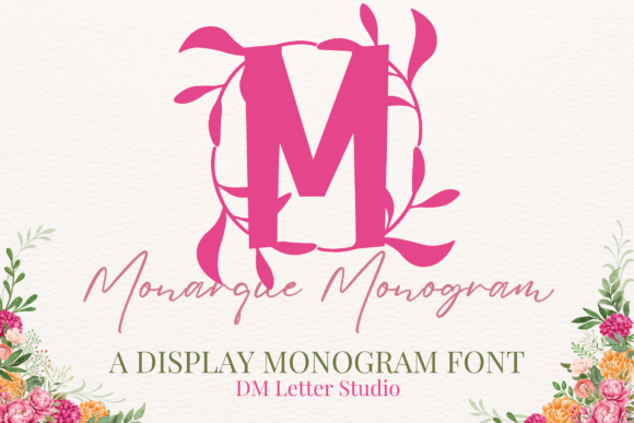 Monarque Monogram: A Regal Serif Font for Elegant Branding