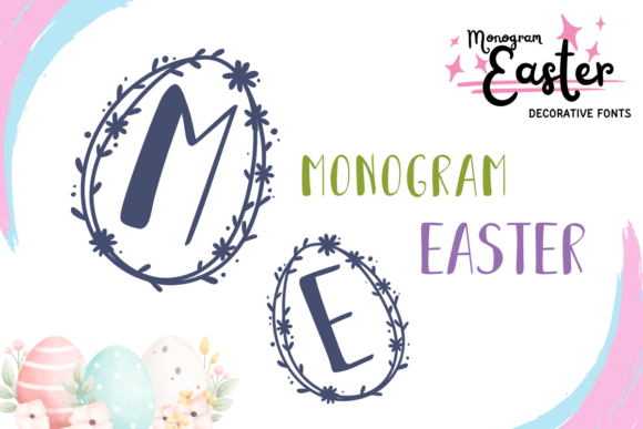 Monogram Easter: A Decorative Font for Elegant Branding