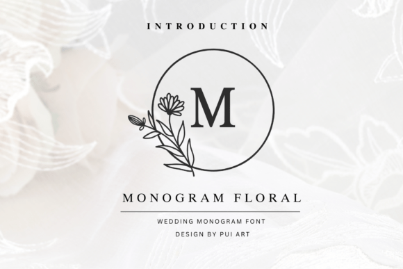 Monogram Floral: A Delicate and Elegant Decorative Font