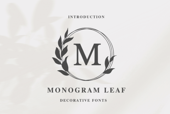 Monogram Leaf: An Elegant Font for Editorial Design