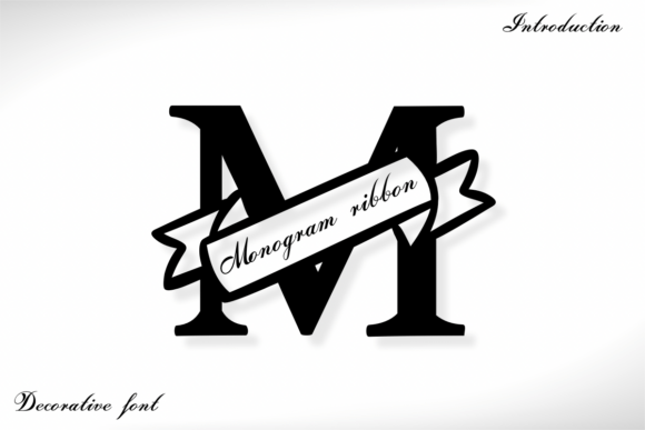 Monogram Ribbon: A Graceful Decorative Font for Elegant Design