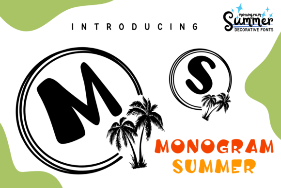 Monogram Summer: A Tropical Font for Eye-Catching Campaigns