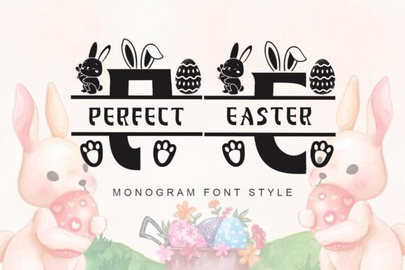 Perfect Easter Monogram: A Font for Elegant Handmade Creations