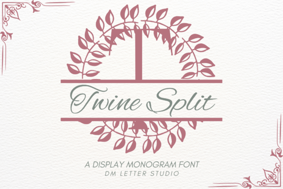 Twine Split Monogram: A Font for Rustic and Elegant Branding