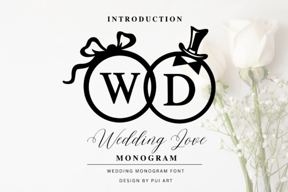 Wedding Love Monogram: A Font for Elegant Handmade Projects